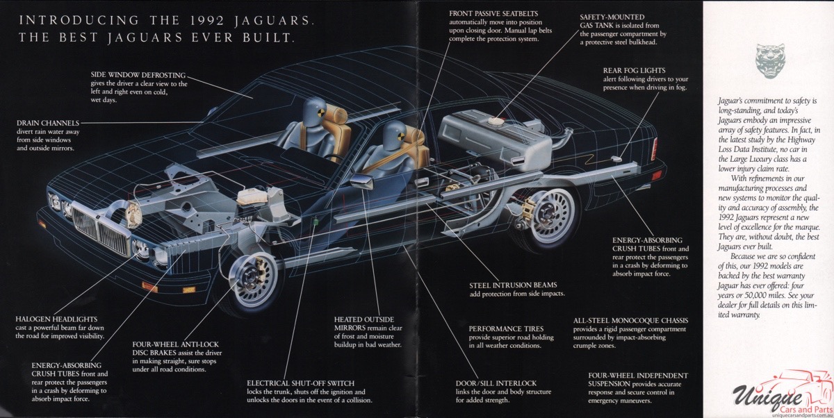 1992 Jaguar Model Lineup Brochure Page 6